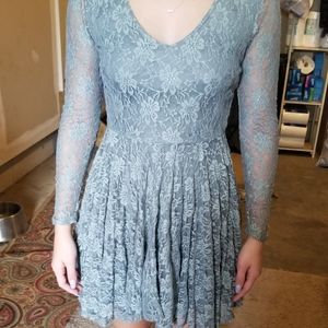 Lacy Dress, long sleeve, Rewind brand, Size XS